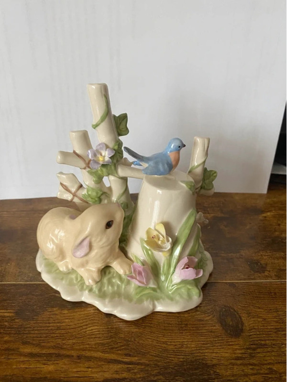 "Bunny's Garden Friend" porcelain figurine by Lenox~Birds
